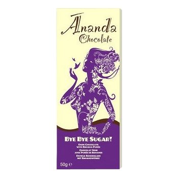 Ananda Chocolate Bye Bye Sugar! Hořká bez cukru s banánovým pyré Bio 50 g