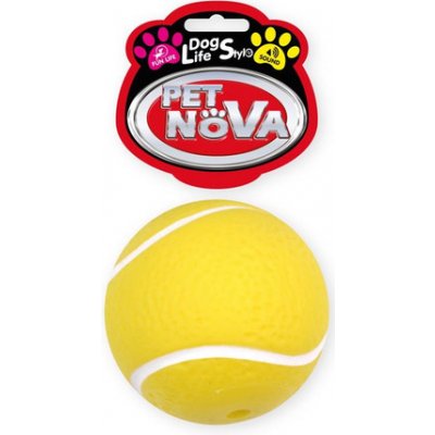PET NOVA DOG LIFE STYLE žlutý tenisový míček, 7 cm – Zboží Mobilmania