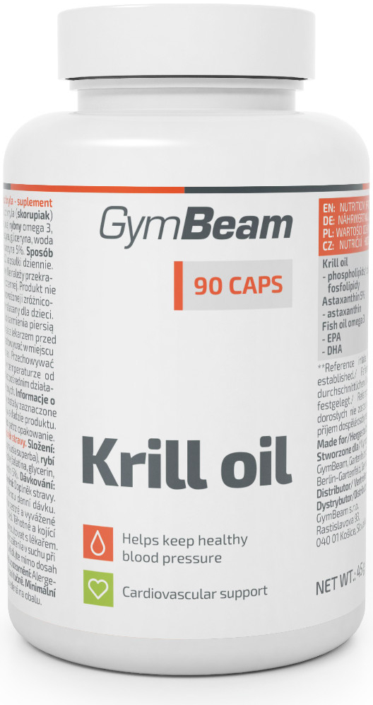 GymBeam Krilový olej 60 kapslí