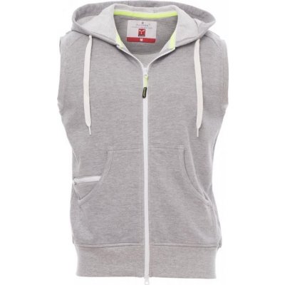 Payperwear vesta Boxer+ s kapucí a stahovací šňůrkou šedá melange – Sleviste.cz