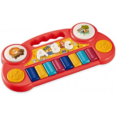 Aga4Kids dětské piano červené – Zboží Mobilmania