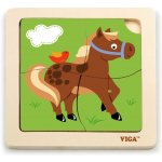 Viga puzzle zebra 4 dílky – Zboží Dáma