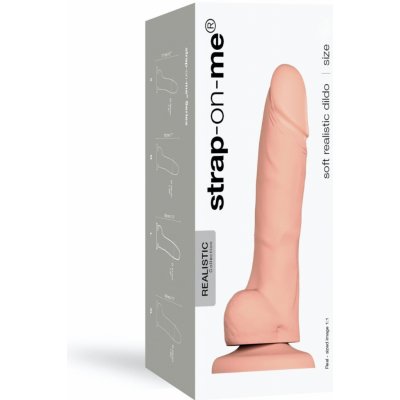 Strap-on-me Soft Realistic Dildo Vanilla M – Zboží Dáma