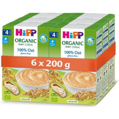 Hipp Bio 100% ovesná 6 x 200 g – Zbozi.Blesk.cz