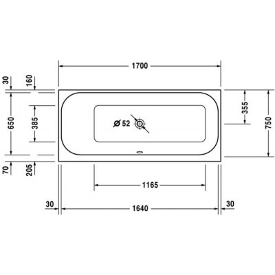Duravit Happy D. 2 170 x 75 cm 700312000000000 – Hledejceny.cz