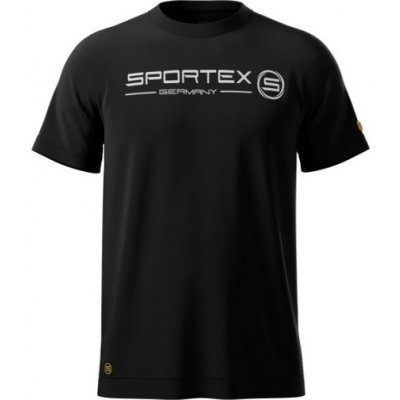 Sportex rybářské tričko T-Shirt s logem černé – Zboží Mobilmania