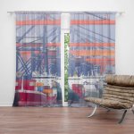 Sablio Závěs Lodě v přístavu: 2ks 140x250cm – Hledejceny.cz