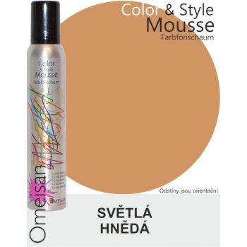 Omeisan Color & Style Mousse tužidlo světle hnědé 200 ml