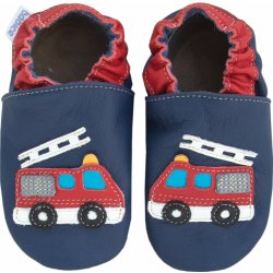 Babice kojenecké boty hasiči modré