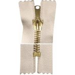 Kovový zip, nedělitelný, silný - 30cm - bílý - Koh-i-noor - BALENÍ 10 ks – Sleviste.cz