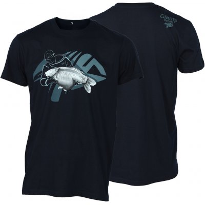 Giants Fishing tričko Rybář s Kaprem modré – Zboží Mobilmania