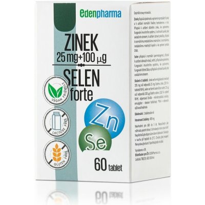 Edenpharma Zinek Selen forte 60 kapslí – Hledejceny.cz