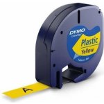 Dymo S0721620, černý tisk/žlutý podklad, 4m, 12mm – Zboží Dáma