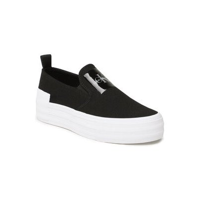 Calvin Klein Jeans Bold Vulc Flat Slipon YW0YW01040 černá – Zboží Dáma