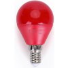 Žárovka Aigostar LED žárovka G45 E14/4W/230V červená