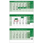 Nástěnný Helma Tříměsíční zelený 2026 – Zboží Dáma