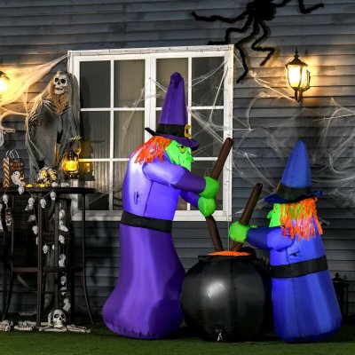 HOMCOM Halloweenská dekorace s LED osvětlením | 170x60x180cm – Hledejceny.cz