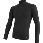 Sensor Merino DF pánské triko dl. rukáv zip černá – Zboží Dáma