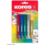 Kores lepidlo s flitry metalické barvy 5 x 10 ml – Zboží Živě