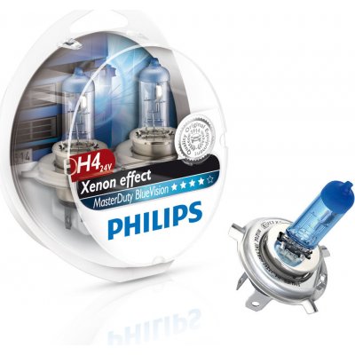 Philips MasterDuty BlueVision H4 24V 75/70W P43t 2 ks – Zboží Mobilmania