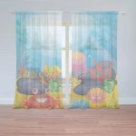 Sablio Záclony Podmořský svět: 2ks 150x250cm – Zboží Mobilmania