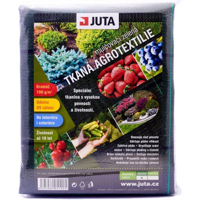 Juta Tkaná školkařská textilie 1,6 x 5 m 100 g černá – Hledejceny.cz