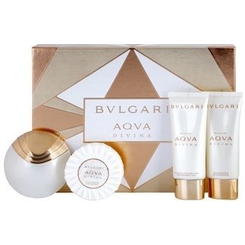 Bvlgari Aqva Divina EDT 65 ml + 100 ml tělové mléko + 100 ml sprchový gel + 150 g mýdlo dárková sada