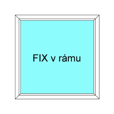 Ekosun Plastové okno 60x150 Fix v Rámu Ekosun 70 – Zbozi.Blesk.cz