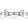 Poloosa a homokinetický kloub LA MAGDALENA Kloubová hřídel2007/1100/KH/70.1-70.1