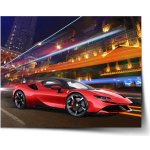 Sablio Plakát Ferrari na ulici - 60x40 cm – Zboží Mobilmania