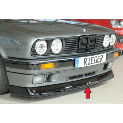 Rieger spoiler pod přední nárazník (GBL-38011) pro BMW řada 3 E30 kabriolet, plast ABS lakovaný do černé lesklé barvy | Zboží Auto
