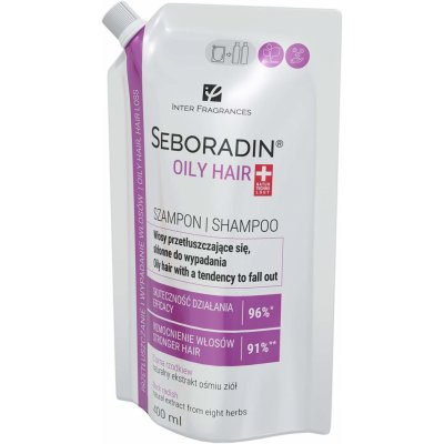 Seboradin Oily Hair šampon proti lupům a vypadávání vlasů náplň 400 ml – Zbozi.Blesk.cz