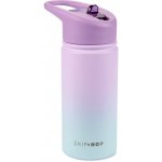 Skip Hop Láhev s brčkem nerezová Wander ombré purple 450 ml – Sleviste.cz