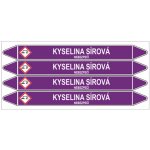 Značení potrubí, kyselina sírová,4 ks, 250 × 26 mm – HobbyKompas.cz