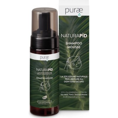 Purae Naturapìd Pěnový šampon proti vším s esenciálními oleji 150 ml – Zboží Dáma