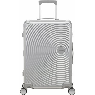 American Tourister SOUNDBOX ALU SPINNER 68/25 TSA stříbrná 73 l – Zboží Dáma