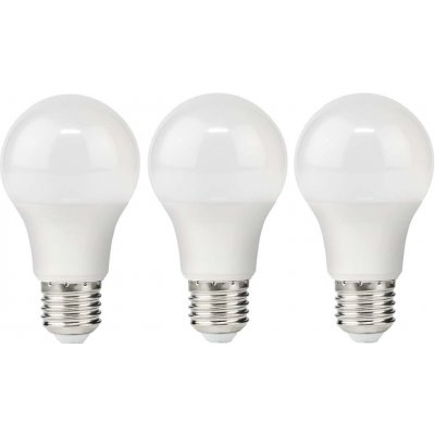 NEDIS LED žárovka E27/ A60/ 4,9 W/ 220 V/ 470 lm/ 2700 K/ teplá bílá/ matná/ 3 kusy – Hledejceny.cz