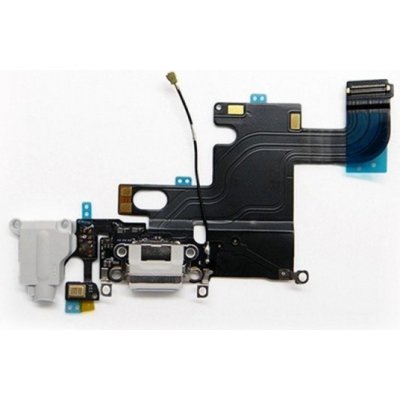 Nabíjecí port + Audio Jack konektor Flex pro Apple iPhone 6 bílá – Zboží Mobilmania