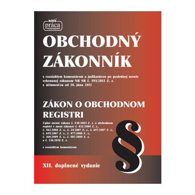 Obchodný zákonník Zákon o obchodnom registri