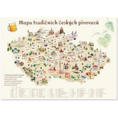 Pivní stírací mapa, Česká republika – Zbozi.Blesk.cz