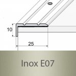 Profil Team Schodová hrana inox E07 1,2 m 25x10 mm – Zboží Mobilmania