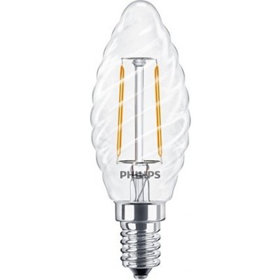 Philips LED žárovka svíčka kroucená ST35 E14 2-25W E14 827 CL G ND 250Lm čirá – Hledejceny.cz