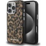 Karl Lagerfeld IML Leopard MagSafe Zadní Kryt pro iPhone 16 Pro Max Brown – Zboží Mobilmania