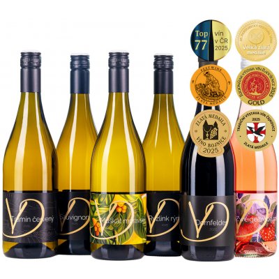 Víno Drábek Degustační balíček 2025 11%-12% 6 x 0,75 l (karton) – Sleviste.cz