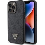 Pouzdro Guess PU 4G Strass Triangle Metal Logo iPhone 15 Pro Max černé – Sleviste.cz