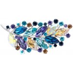 Oliver Weber třpytivá brož lístky Twig 58061 – Zboží Dáma