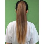 Rovný Ponytail se skřipcem světle hnědý – Zboží Dáma