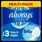 Always Ultra Hygienické Vložky Day & Night V3 S Křidélky 84 ks – Hledejceny.cz