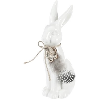 Figurka zajíc keramický 19 x 10 x 7 cm – Hledejceny.cz