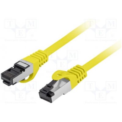 Lanberg PCF8-10CU-0500-Y Patch S/FTP Kat. Cat 8.1 RJ45 vidlice z obou stran lanko – Zboží Živě